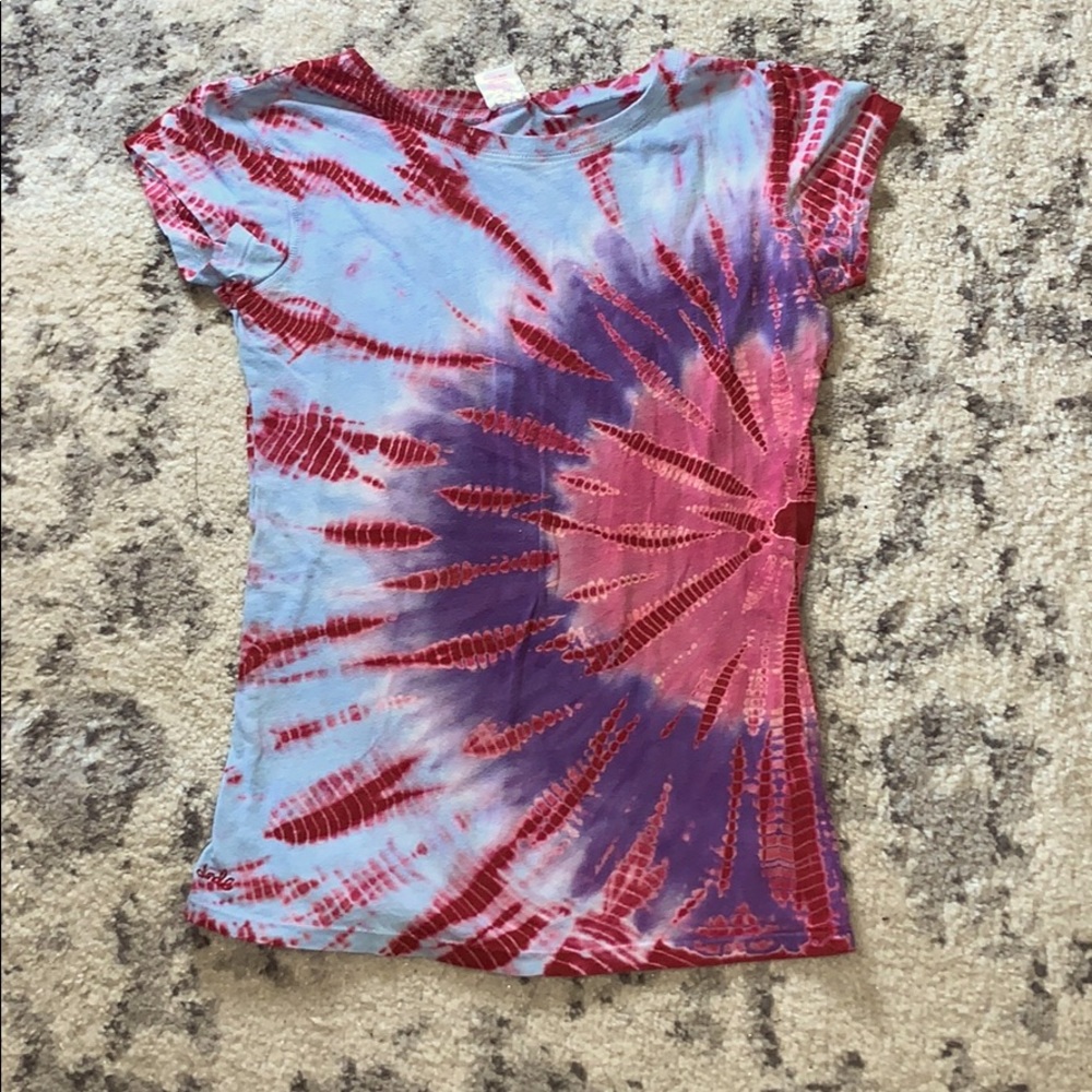Jade Jeans Pink and Purple Tie Dye T-shirt